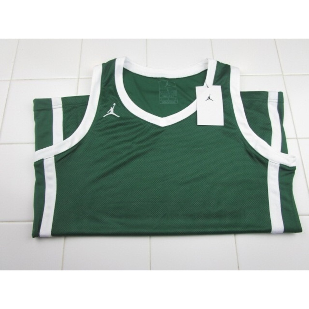 Nike Jordan Basketball Tank Top Green Practice Jersey Women's Large AT0540-342